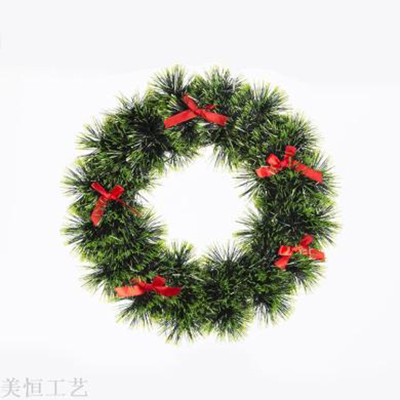 Christmas ribbon rain curtain ribbon Christmas decoration New Christmas wreath festival decoration details Picture
