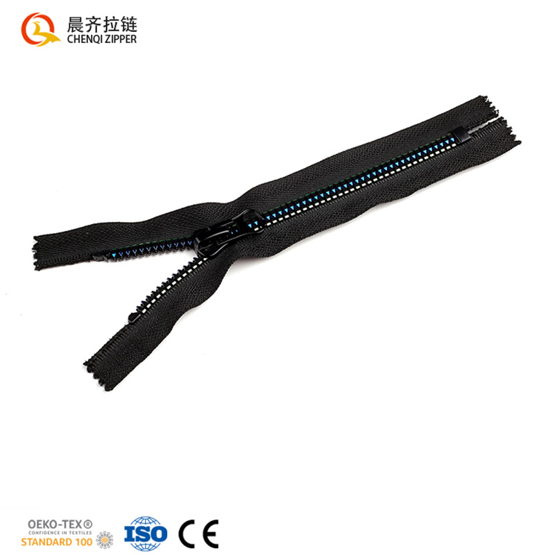 5#塑料拉链/8号塑钢拉链/双开树脂拉链产品图