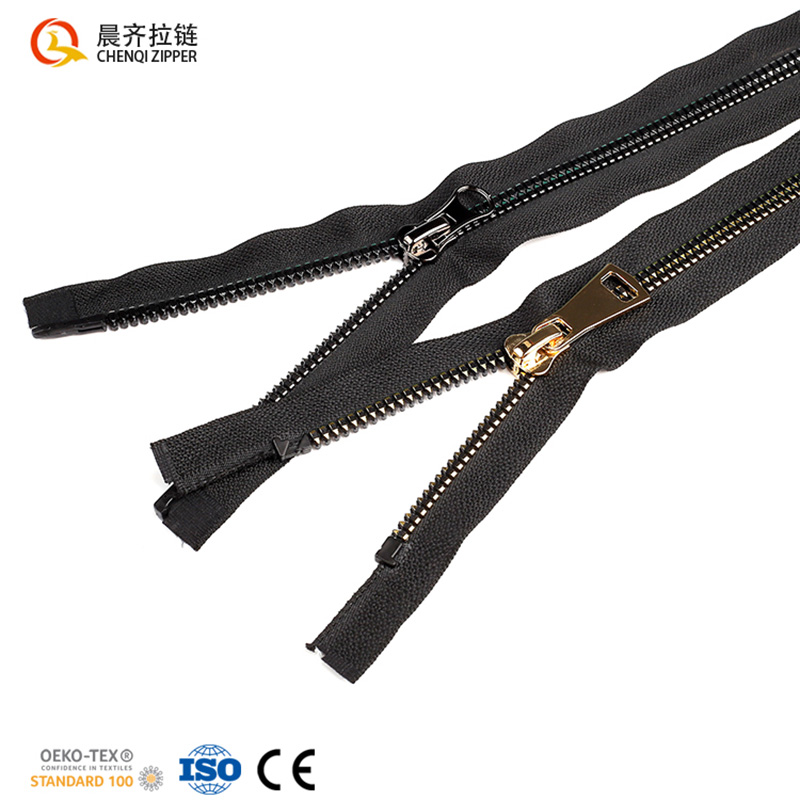 8#塑钢玉米牙过油双开羽绒服棉服大衣