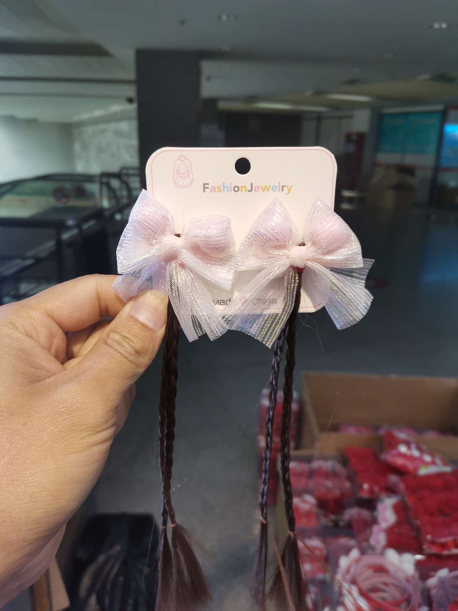 Jiarui Baby's 2022 internet-famous and popular bow tie bag, hairball pair and braid pair