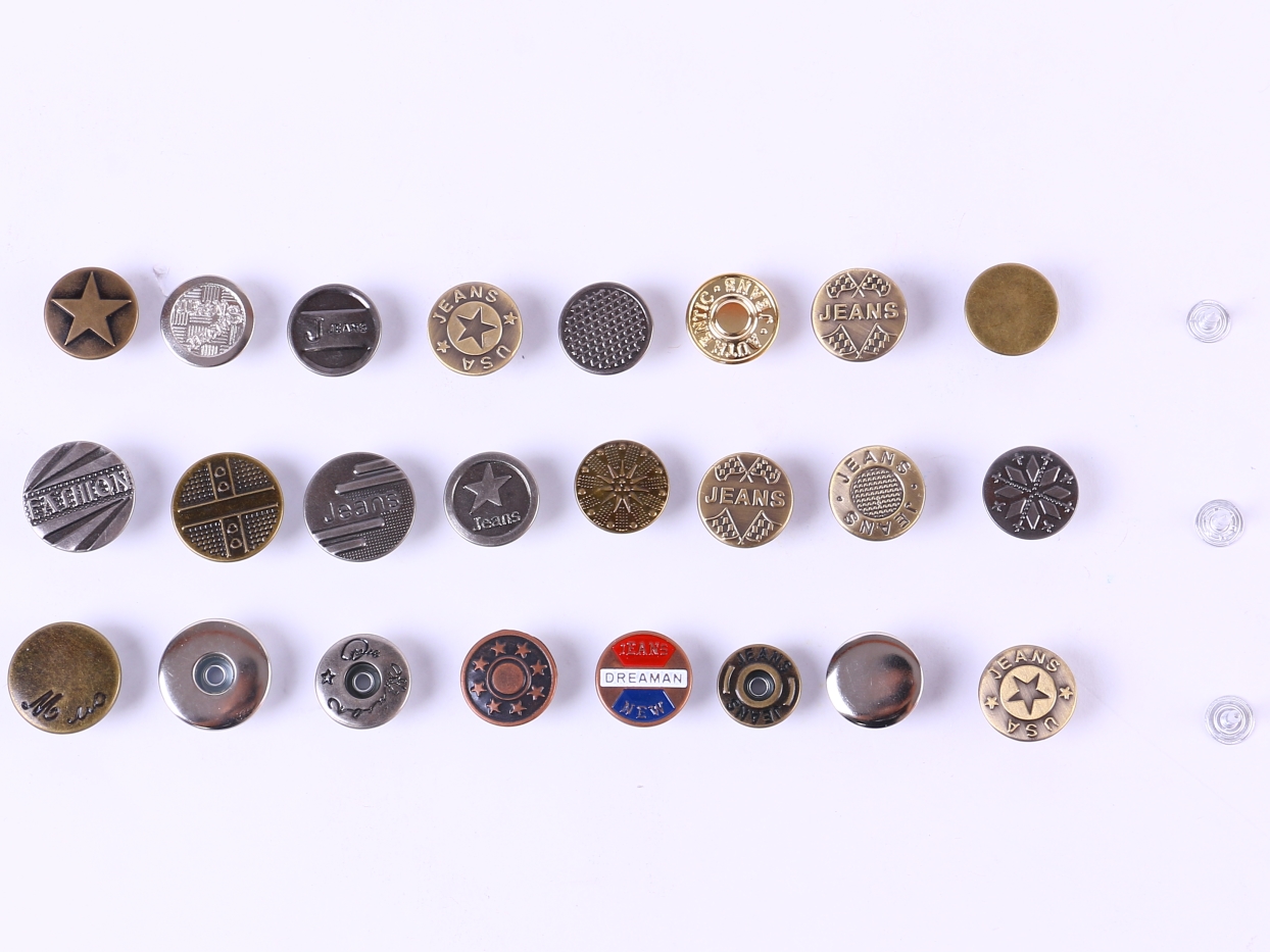 【 Chaoshicheng 】 Factory direct sale of metal jeans with I-shaped buttons Item Picture