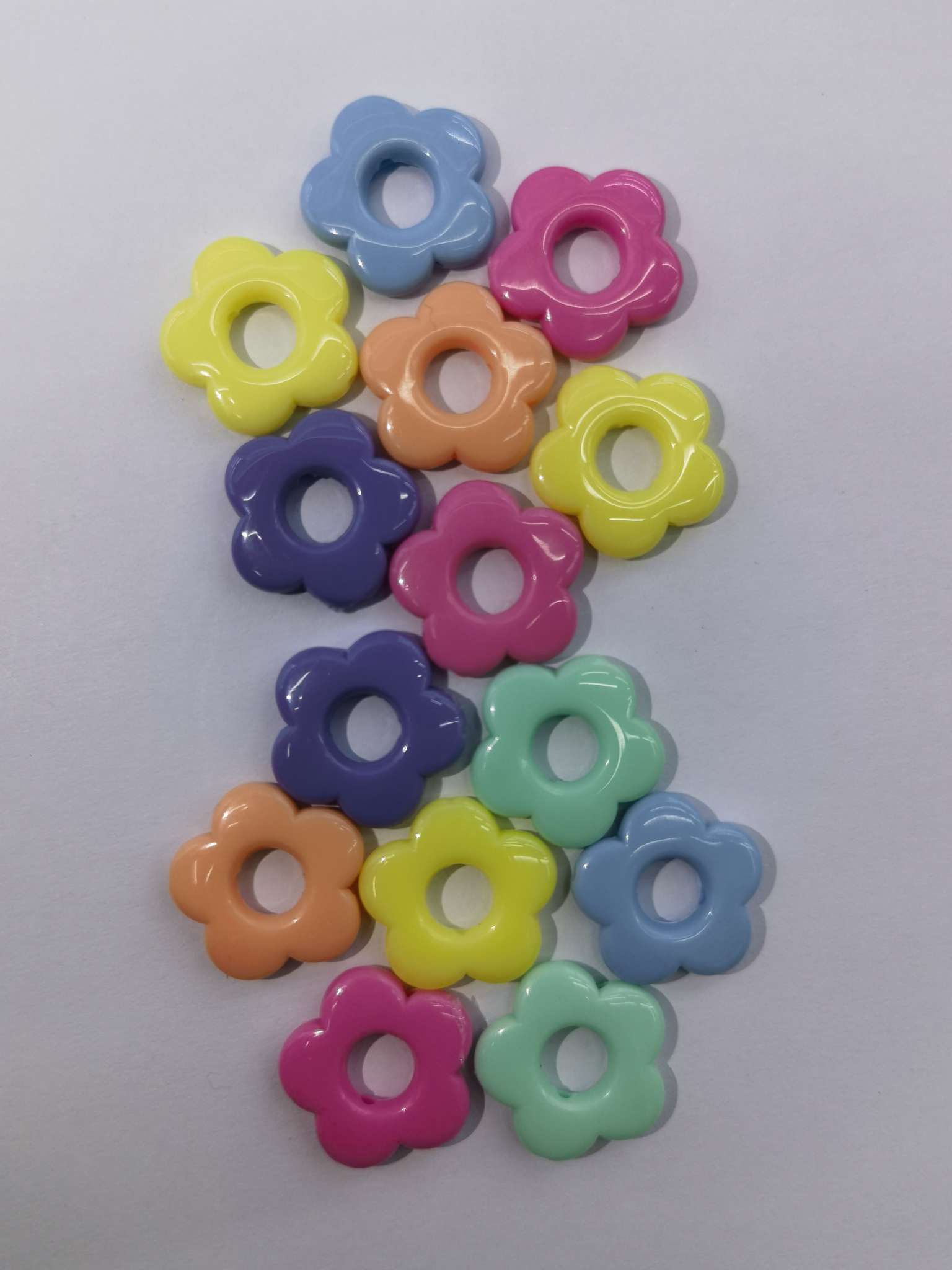 亚克力18MM梅花，DIY手工儿童，串珠手链梅花