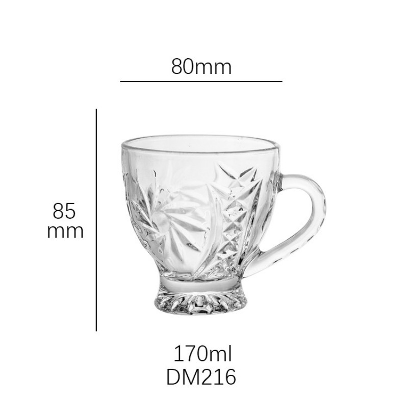 Wholesale of glass beer mugs with handles, large-capacity draft beer cups, hotel juice and pineapple cups