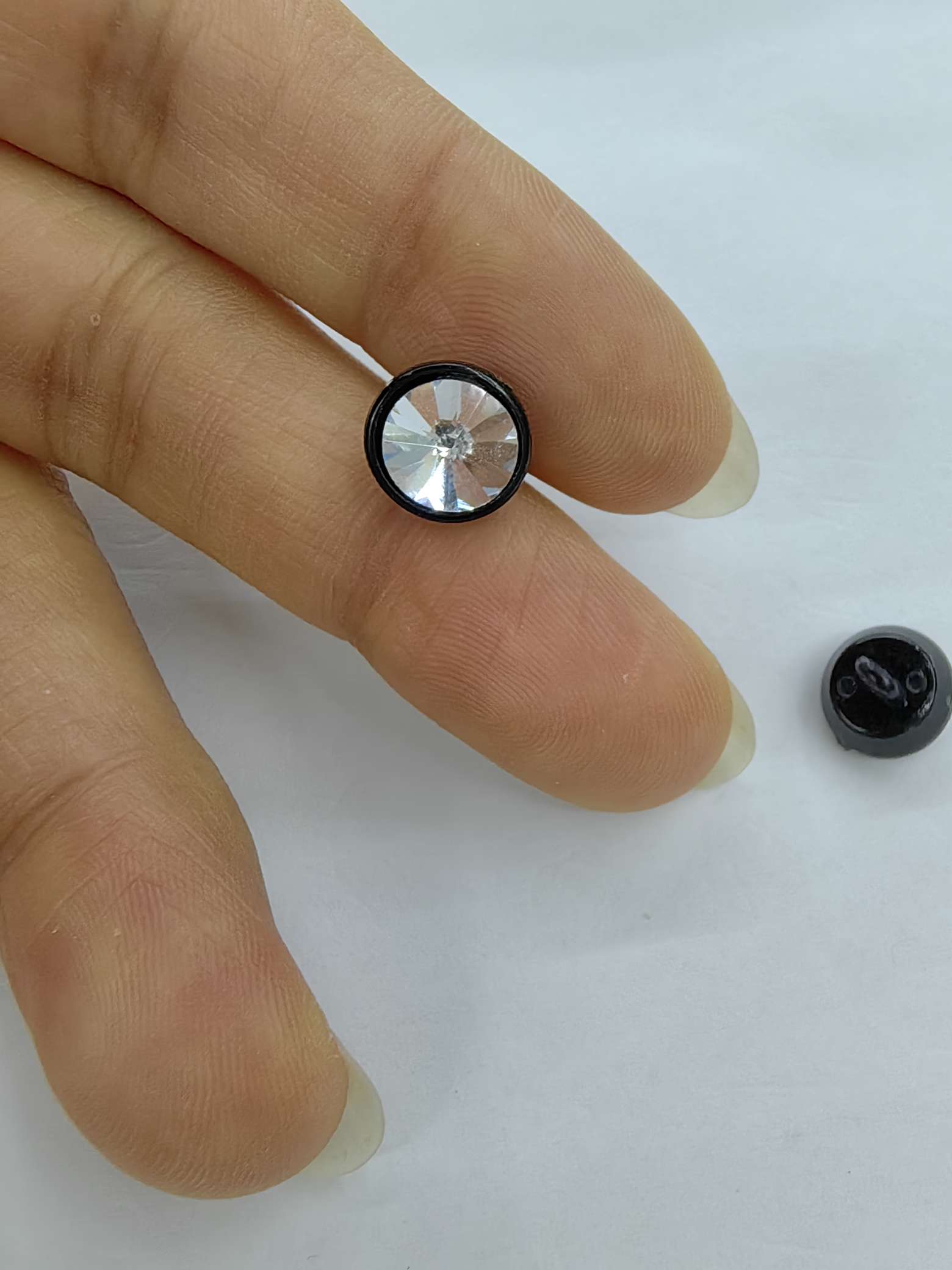 玻璃双拼纽扣男女衬衣衬衫钮扣袖口领口扣子现货批发