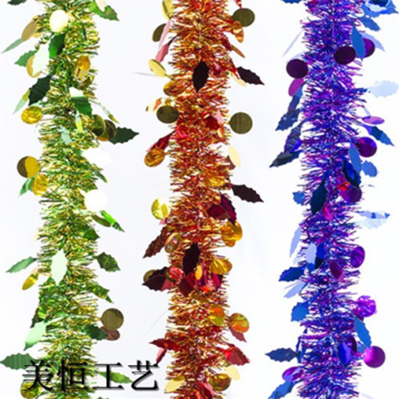 Christmas striped door curtains, rain thread door curtains, Christmas decorations, wedding details Picture