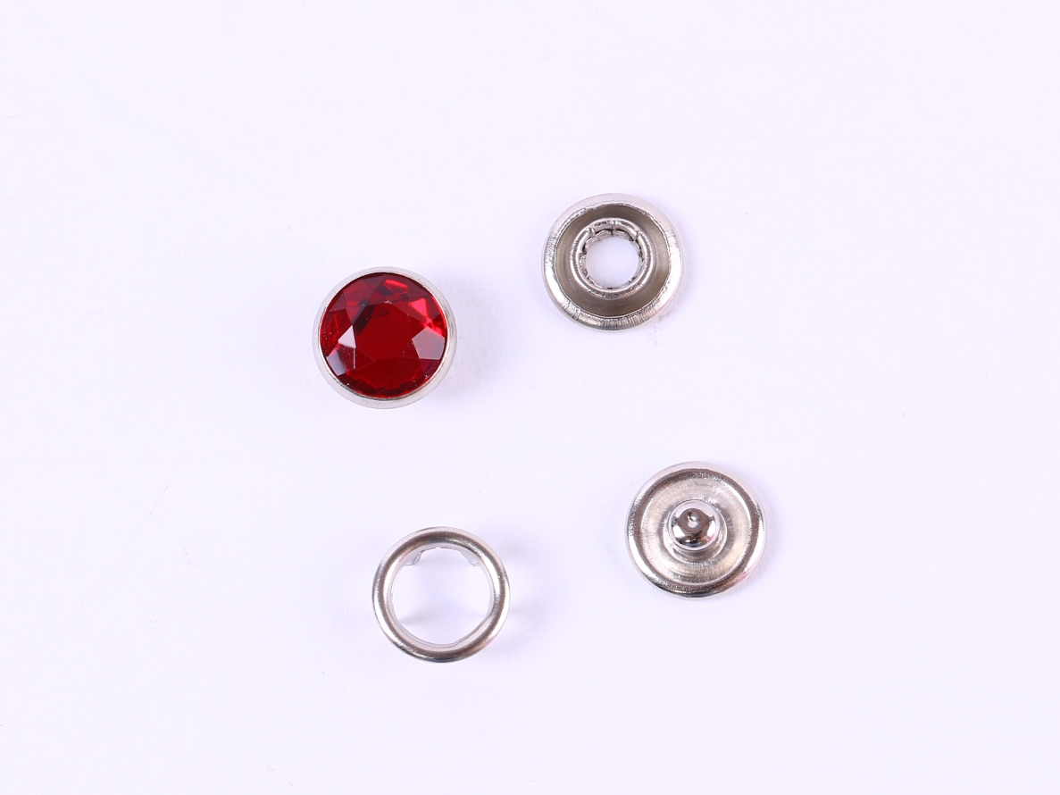 【 Chaoshicheng 】 Factory direct sales of metal snap fasteners, five-prong fasteners, four-prong fasteners, color pearlescent five-prong fasteners details Picture
