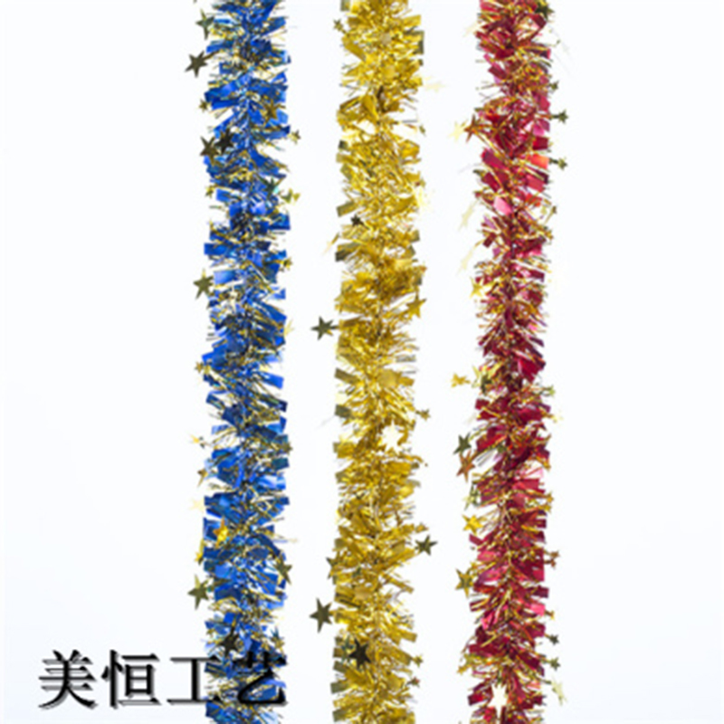 Christmas colorful strip rain curtain, multi-color strip Christmas decoration, festival supplies Application Scenario