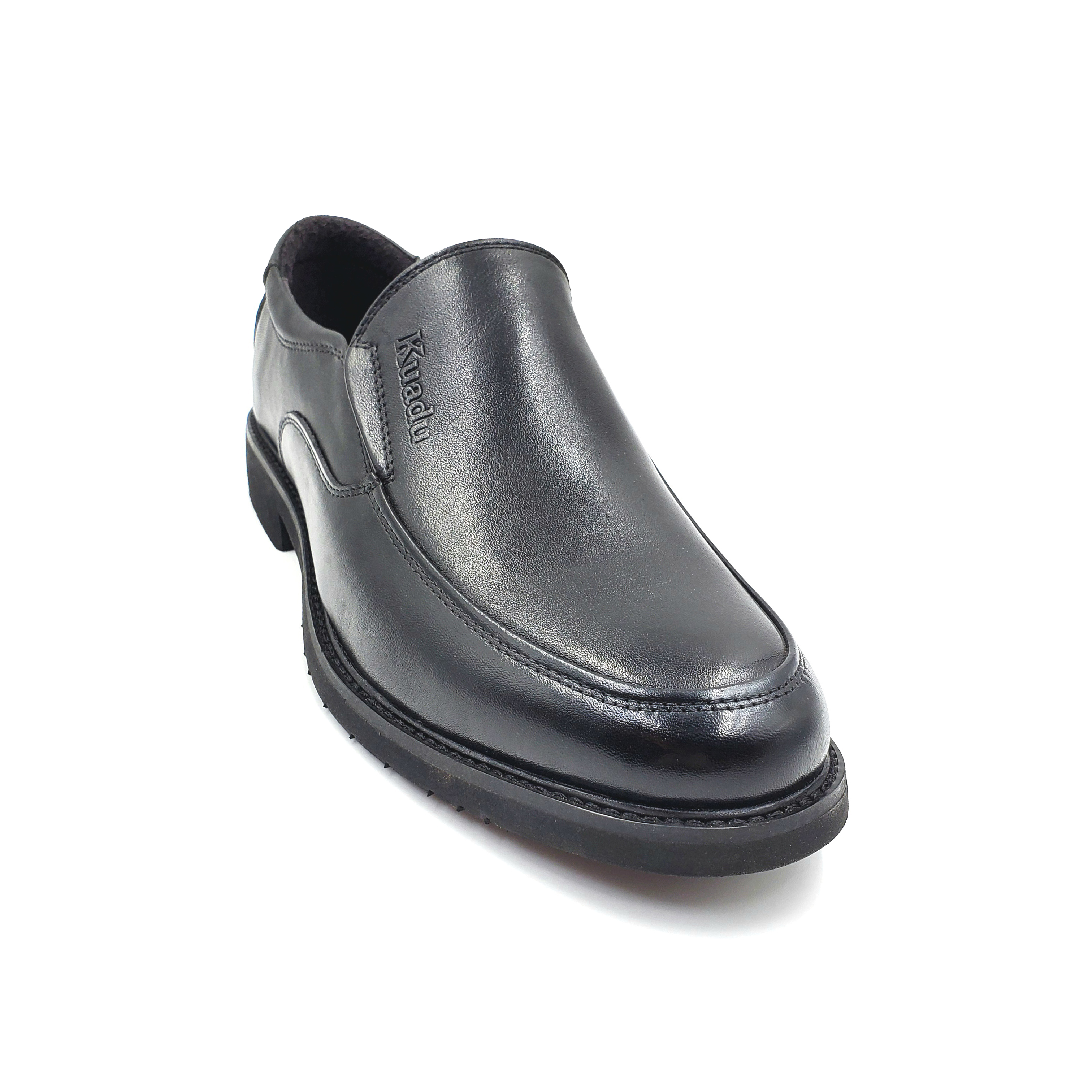 New casual lazy shoes, business fashion men's shoes, versatile thick-soled British style, wear durable leather shoes on one foot for men Specification image