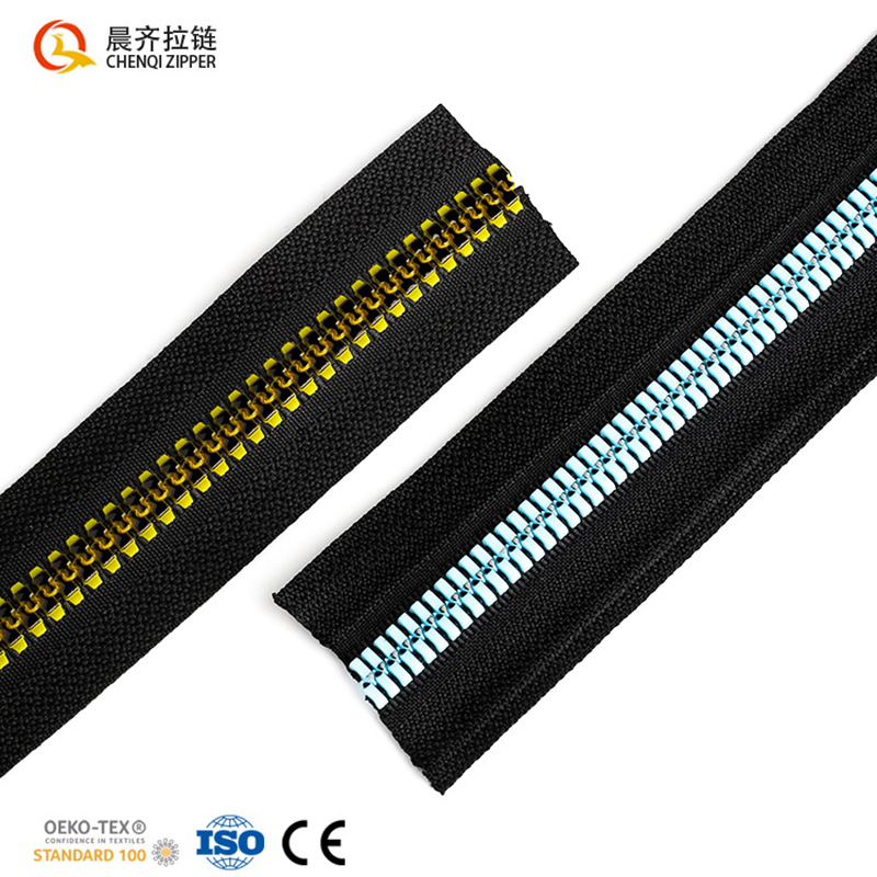 Plastic zippers, colored resin zippers, fashionable cotton jackets, down jackets, fashionable bags, personalized customization, and replaceable pull tabs