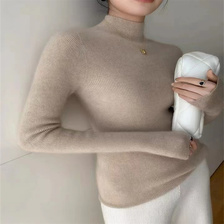 春季新款韩版御寒保暖修身气质毛衣纯色百搭薄款长款开衫修身长袖针织衫女3