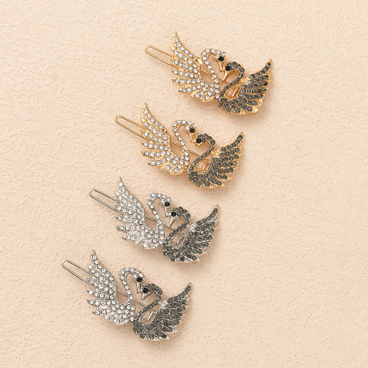 Four pieces of popular accessory swan hair clips Application Scenario