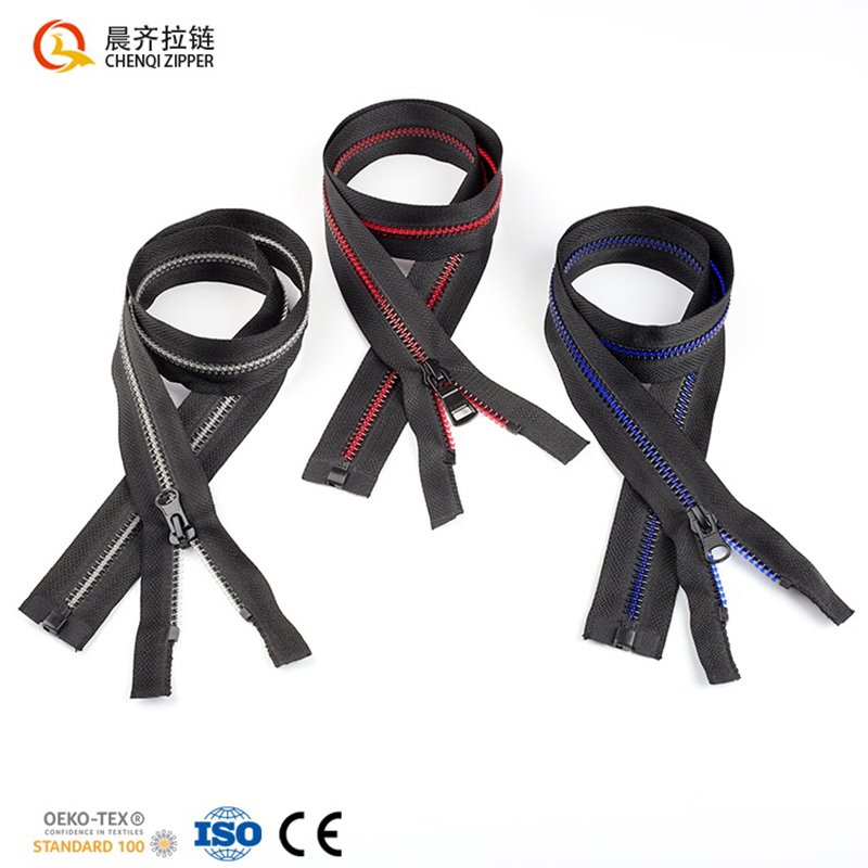 5#塑钢拉链/单开树脂拉链/透明齿拉链产品图