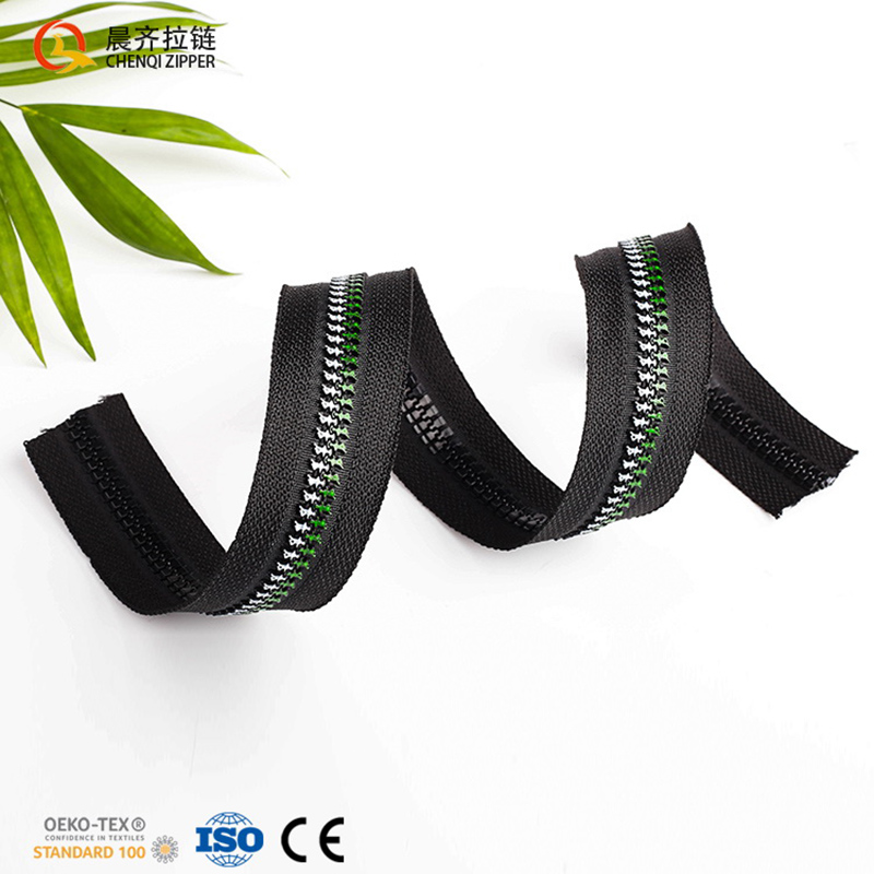 5#塑钢拉链/时尚牙型拉链/夹克拉链白底实物图