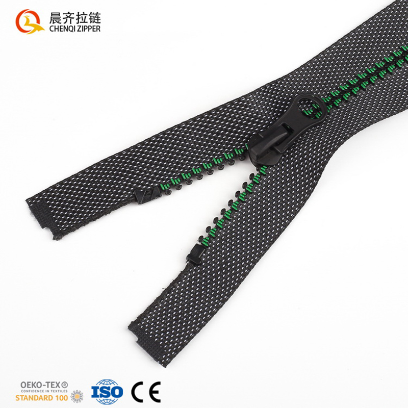 5# resin aircraft teeth special fabric belt teeth oiled, customizable zipper details Picture