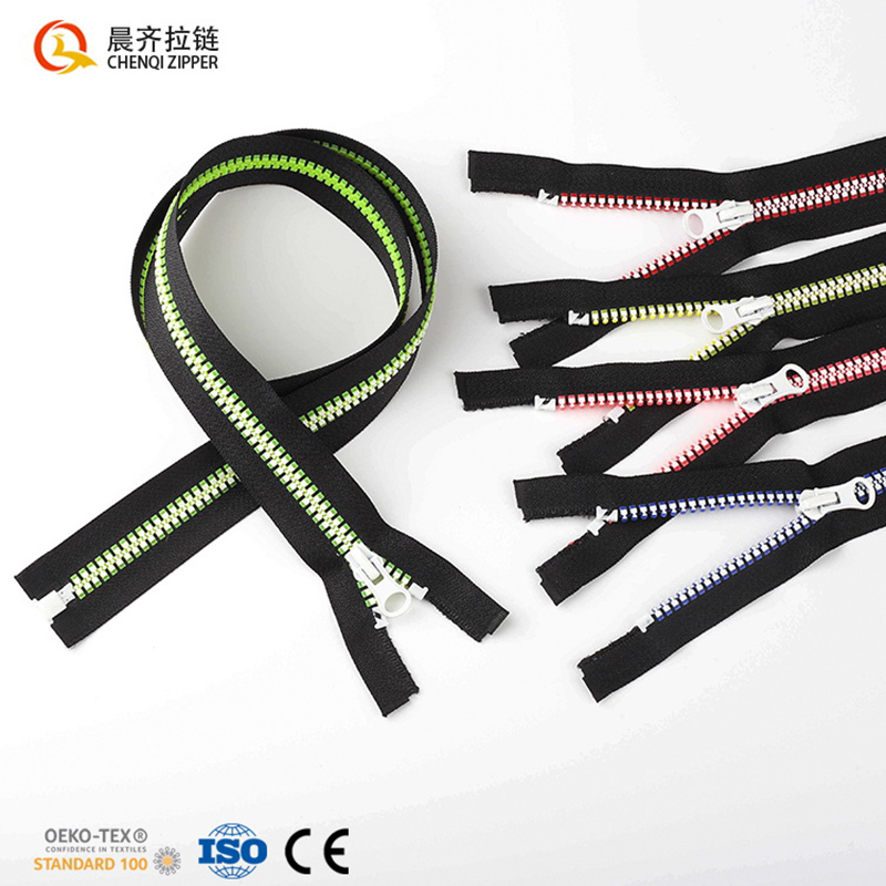8#飞机牙过油彩色时尚棉服羽绒服时尚包包可定做拉头