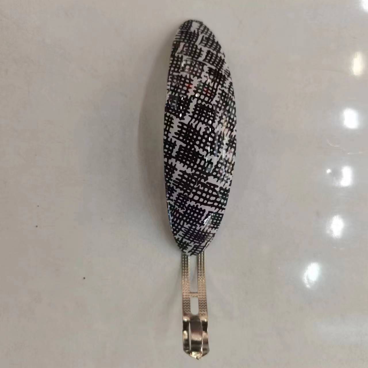 [伊莎饰品]  亚克力材质时尚 流行 气质 简约风 一字夹 发夹 弹簧夹 中号发夹头饰{12个装 }  产品型号：201