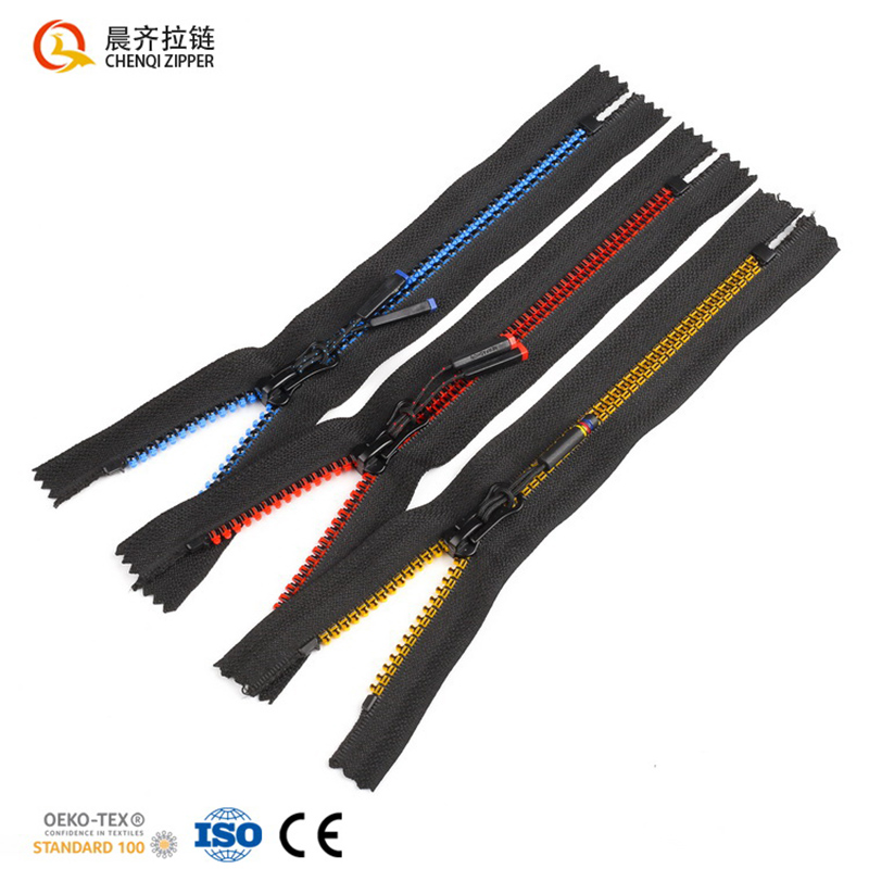5号树脂拉链/单开塑料拉链/塑钢拉链细节图