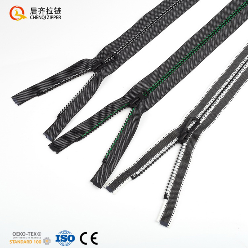 5# resin aircraft teeth special fabric belt teeth oiled, customizable zipper Item Picture