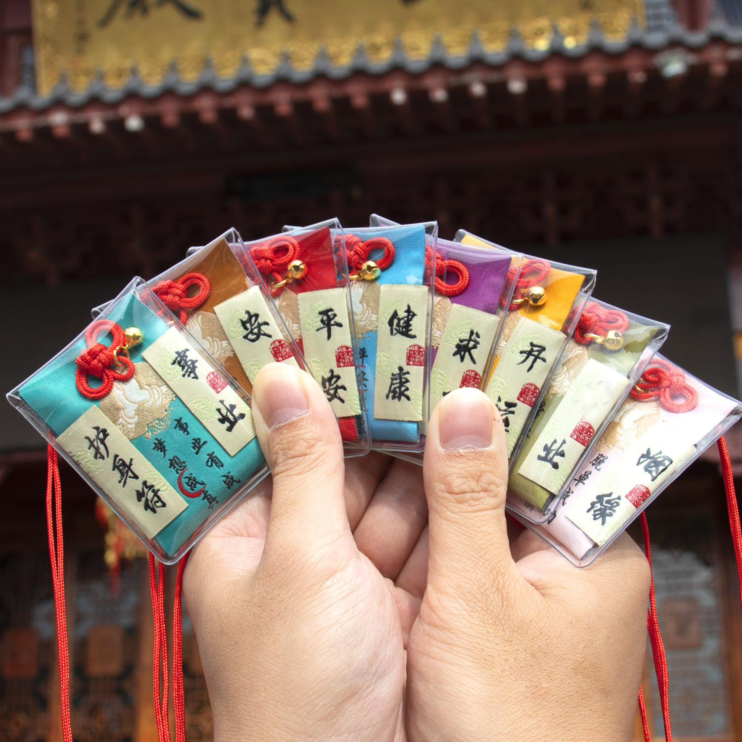 Putuo Mountain Hangzhou Scenic Area sachets, peace blessing bags, car pendants, prayer and health sachets for children Item Picture