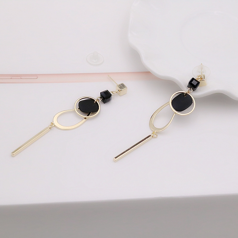 耳钉新款潮耳环s925银针长款气质个性简约耳坠韩国百搭耳饰品细节图