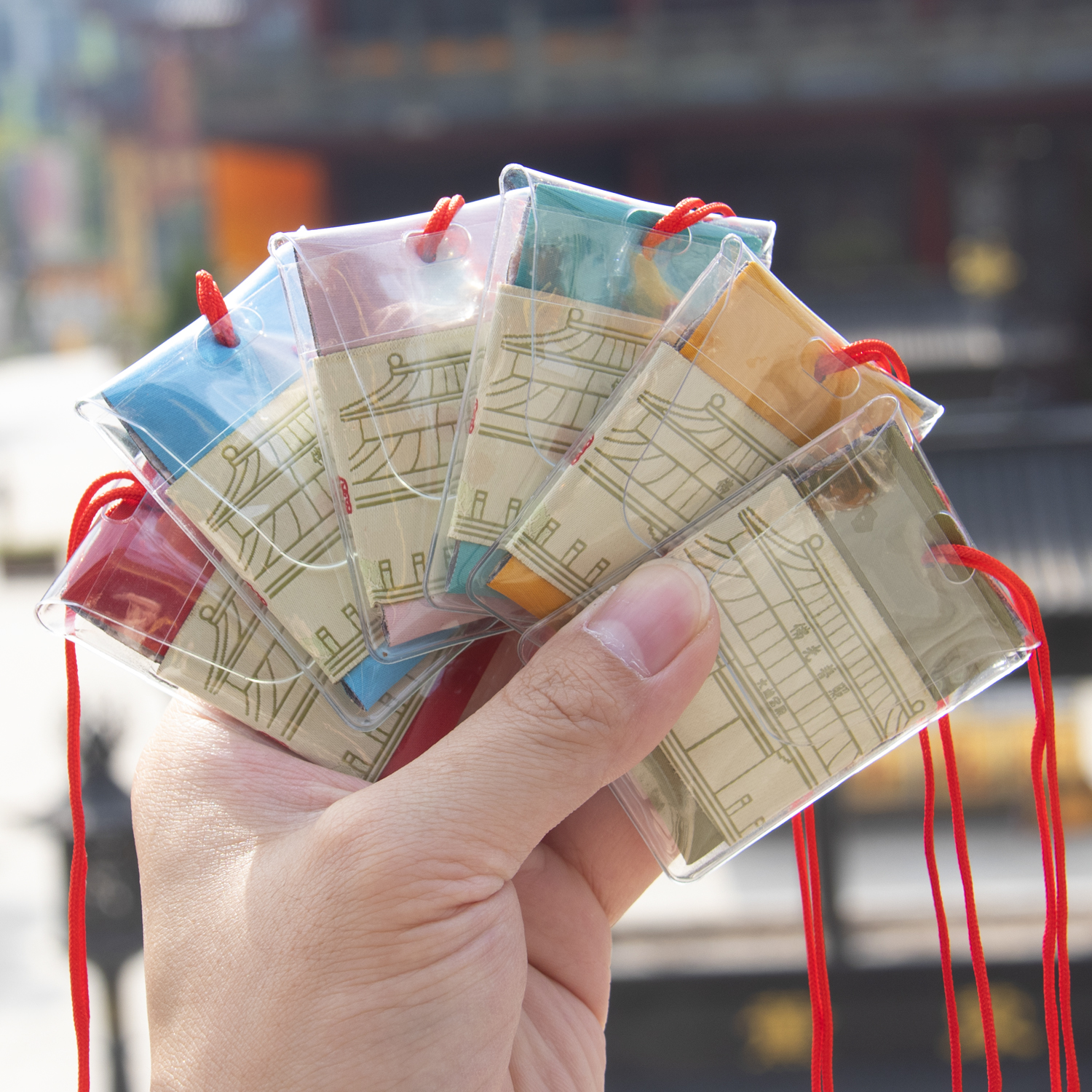 Putuo Mountain Hangzhou Scenic Area sachets, peace blessing bags, car pendants, prayer and health sachets for children Application Scenario