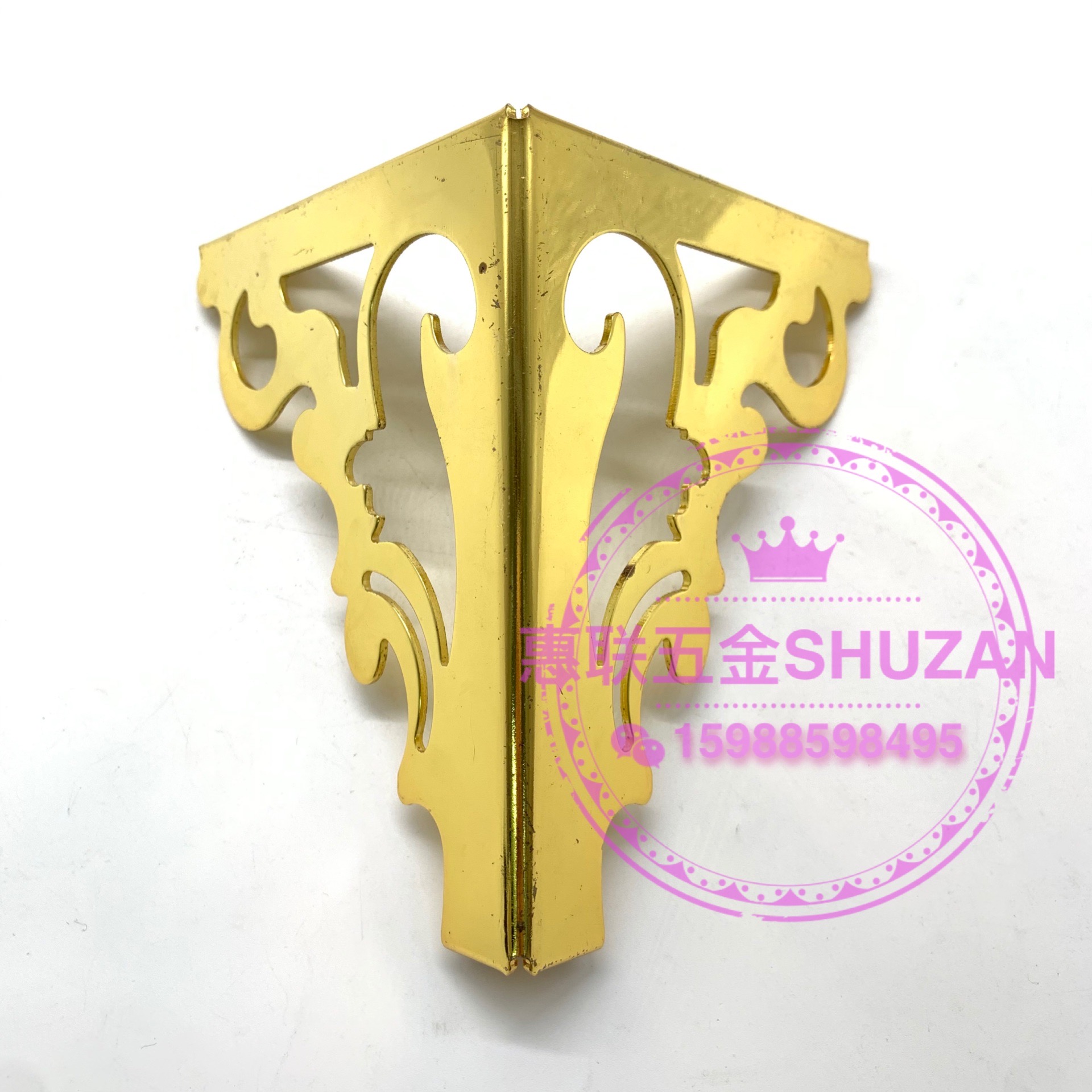 The wooden sofa legs, cabinet legs, flower corner design, invisible door magnetic attraction, and household stool legs furniture accessories are stable and durable Item Picture