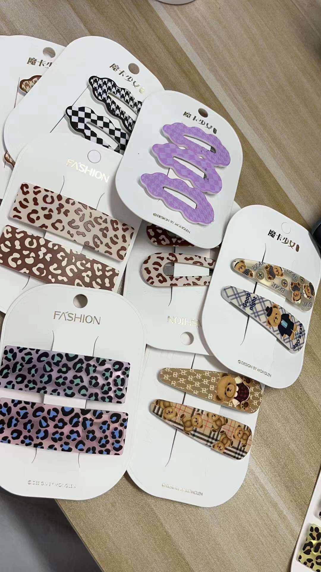 豹纹水滴镂空BB夹单卡十格盒包任选详情图5