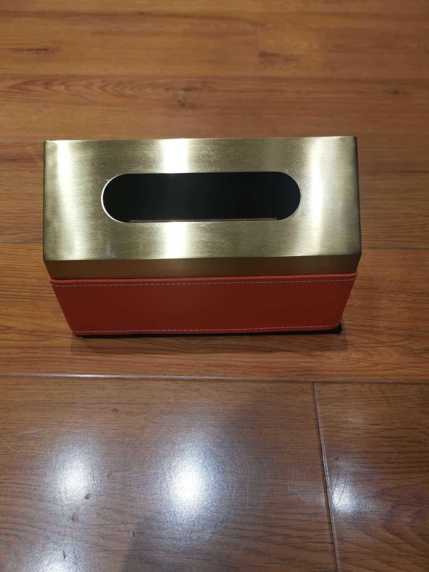 皮革纸巾盒细节图