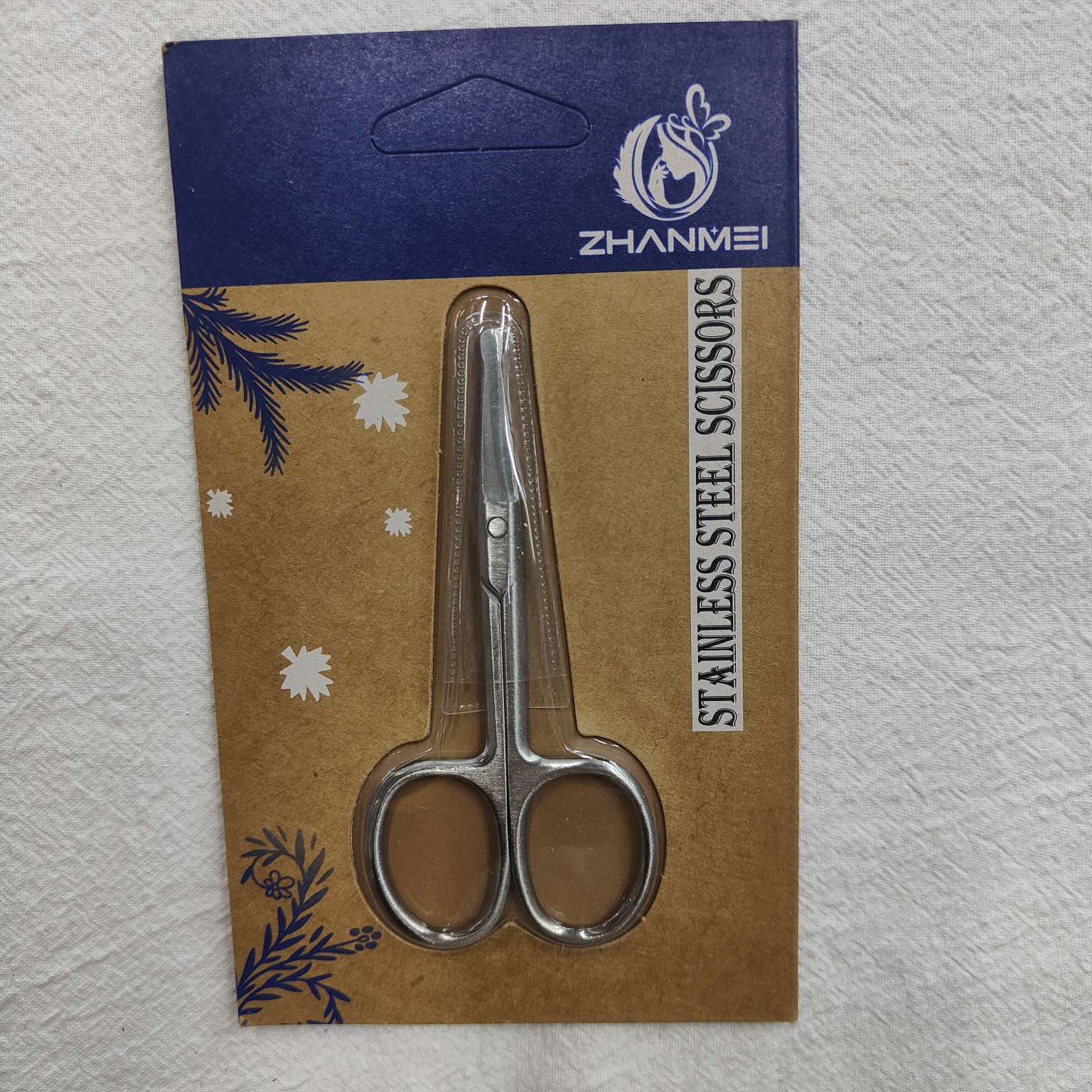 26414仙得丽化妆工具ZM2212-A11#3.0扎床鼻毛剪刀美容工具眉剪