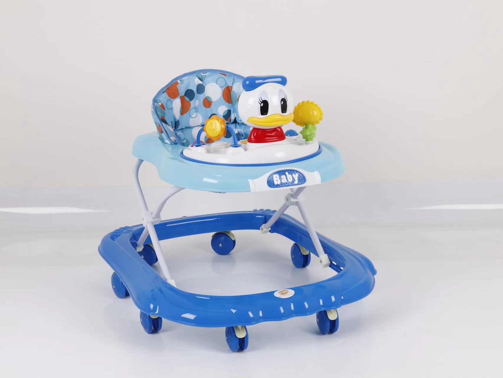 Baby walker with anti-O-shaped legs, multi-functional anti-rollover, hand-pushed, suitable for girls and boys to start walking details Picture
