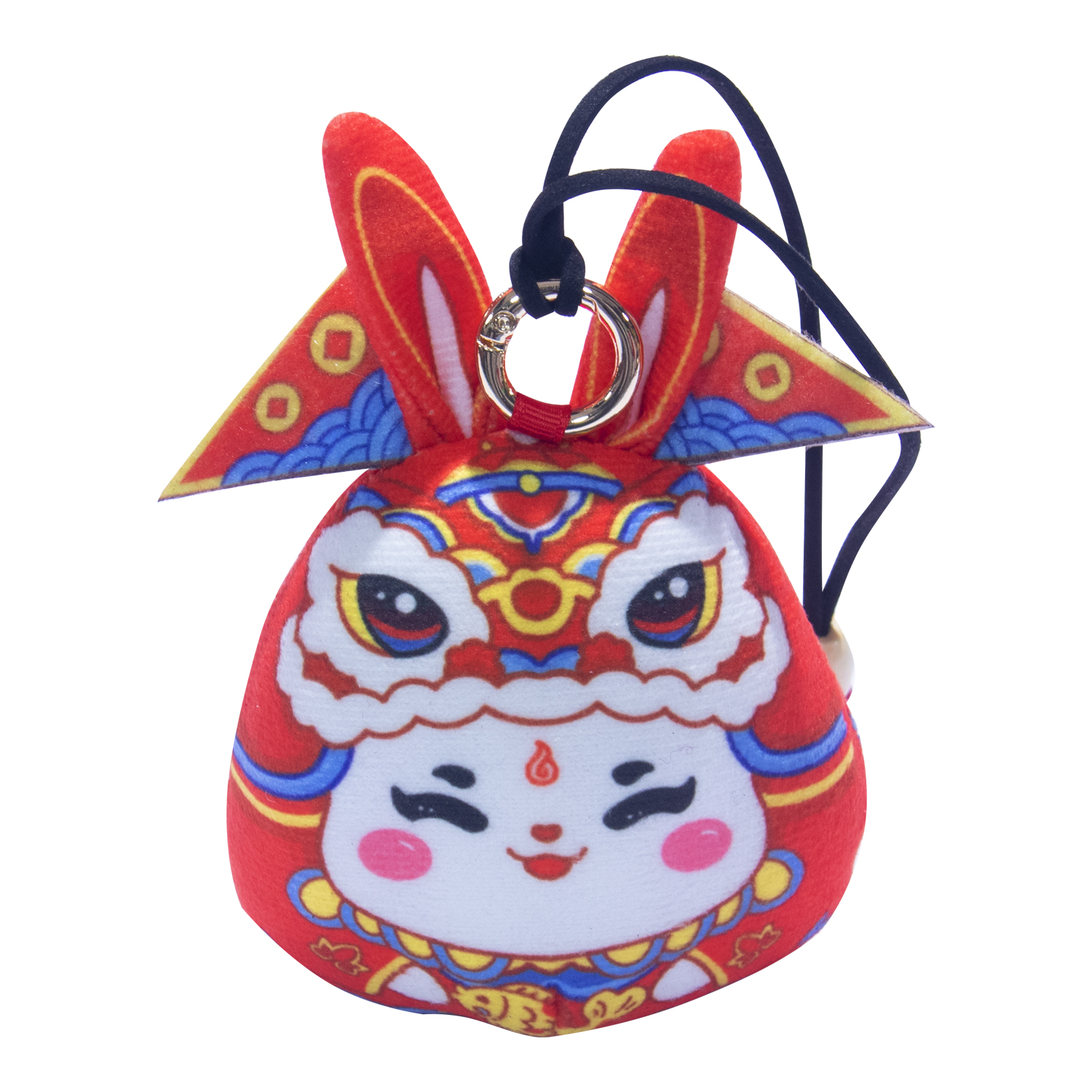 兔子香包/兔挂件/纳福香囊白底实物图