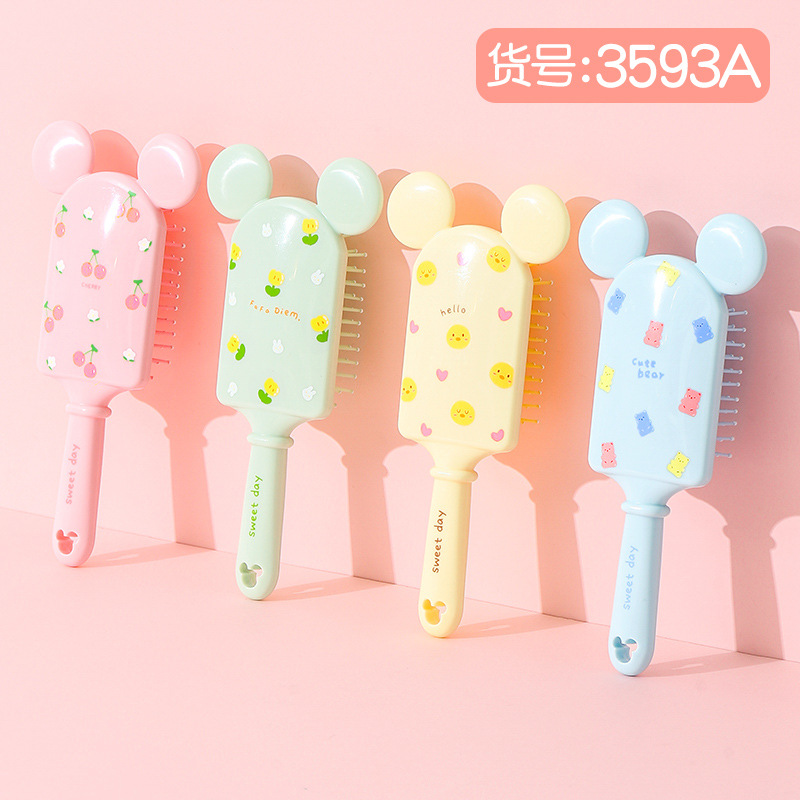 包包寳Cartoon Hair Brush Cute Air Cushion Comb Massage Hai3593A