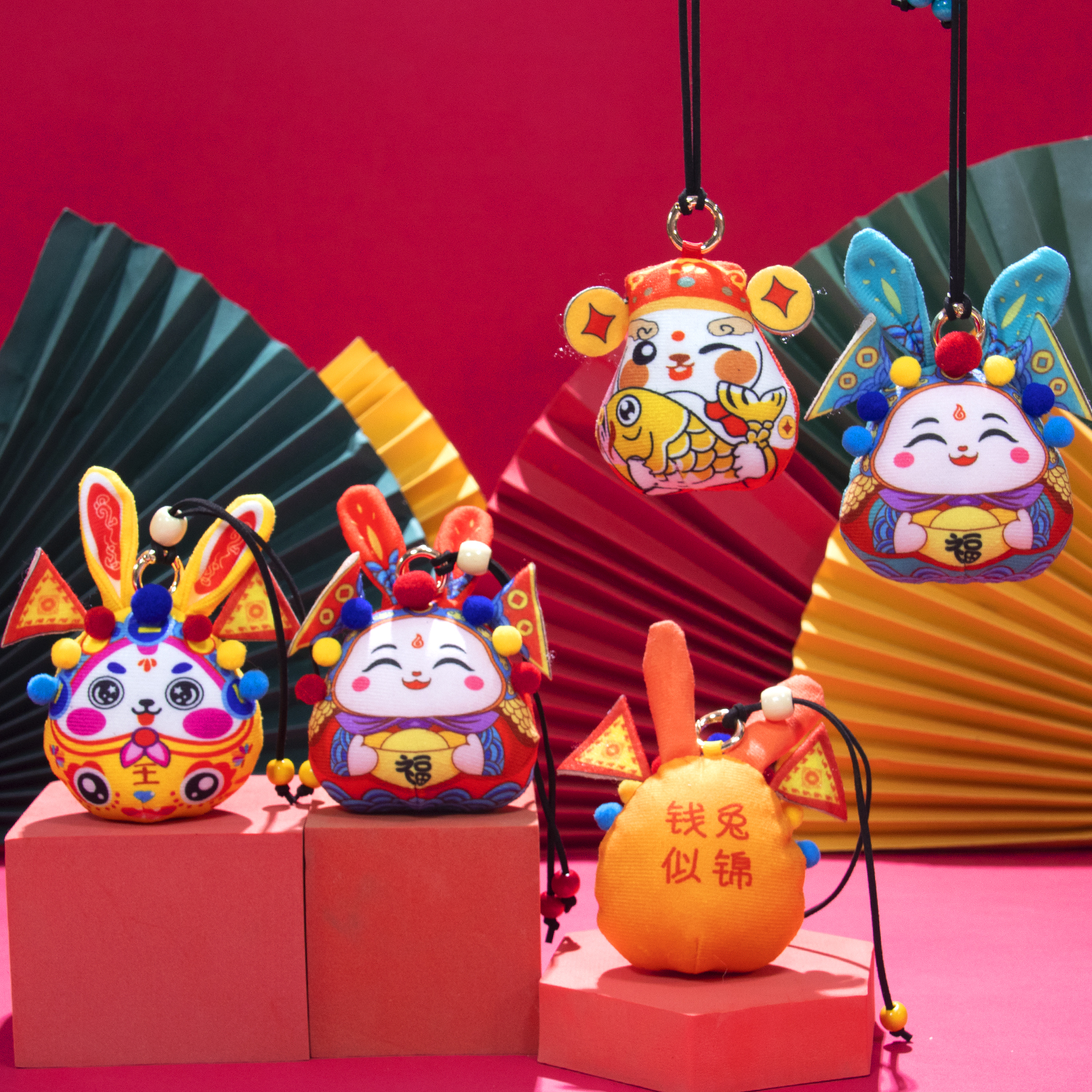 兔子香包/兔挂件/纳福香囊细节图