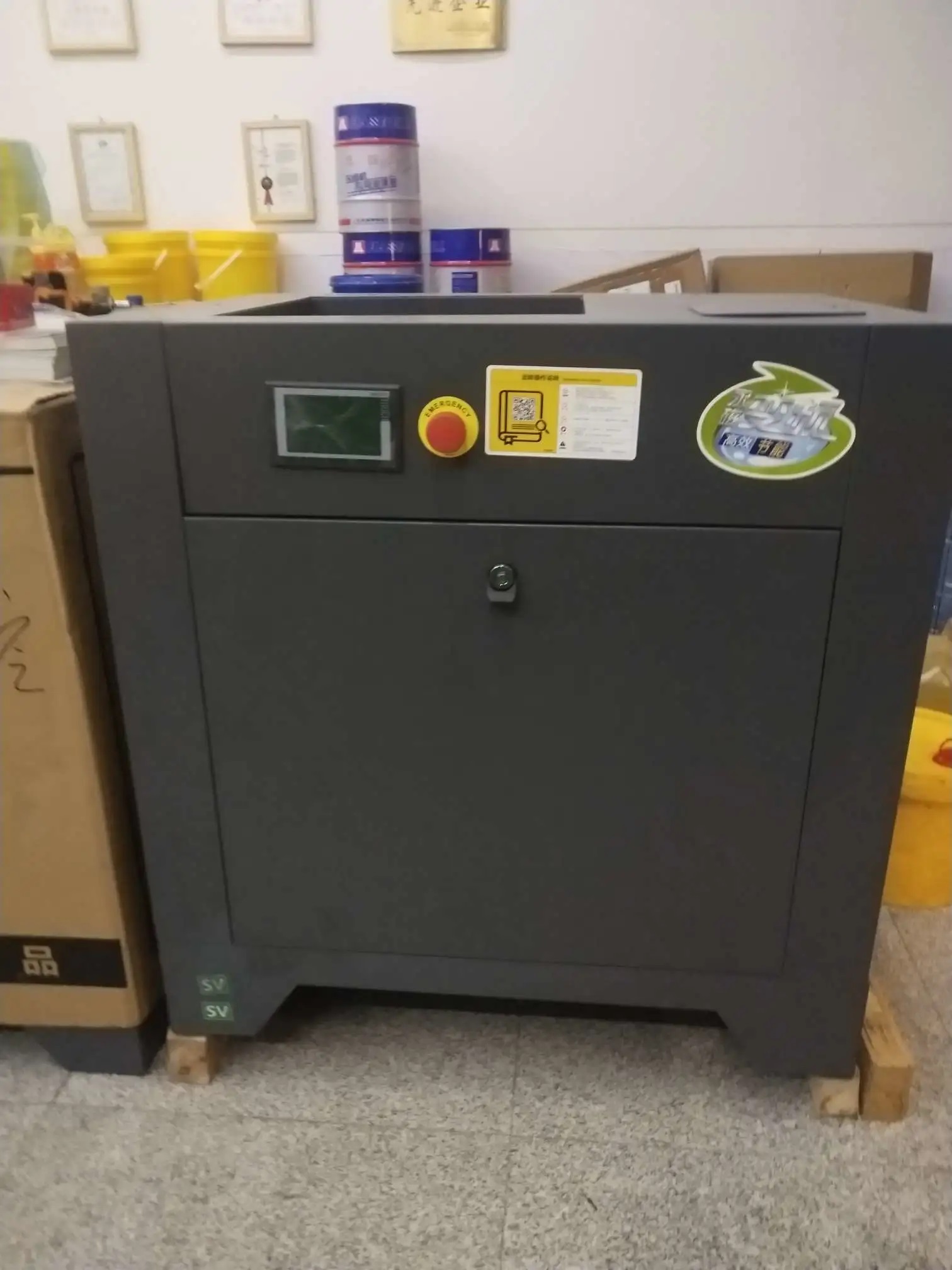 Compresor de aire de frecuencia variable imán permanente ahorro de energía y alta eficiencia 22kw