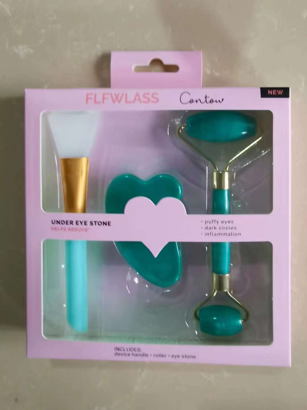 Beauty set jade roller mask brush details Picture