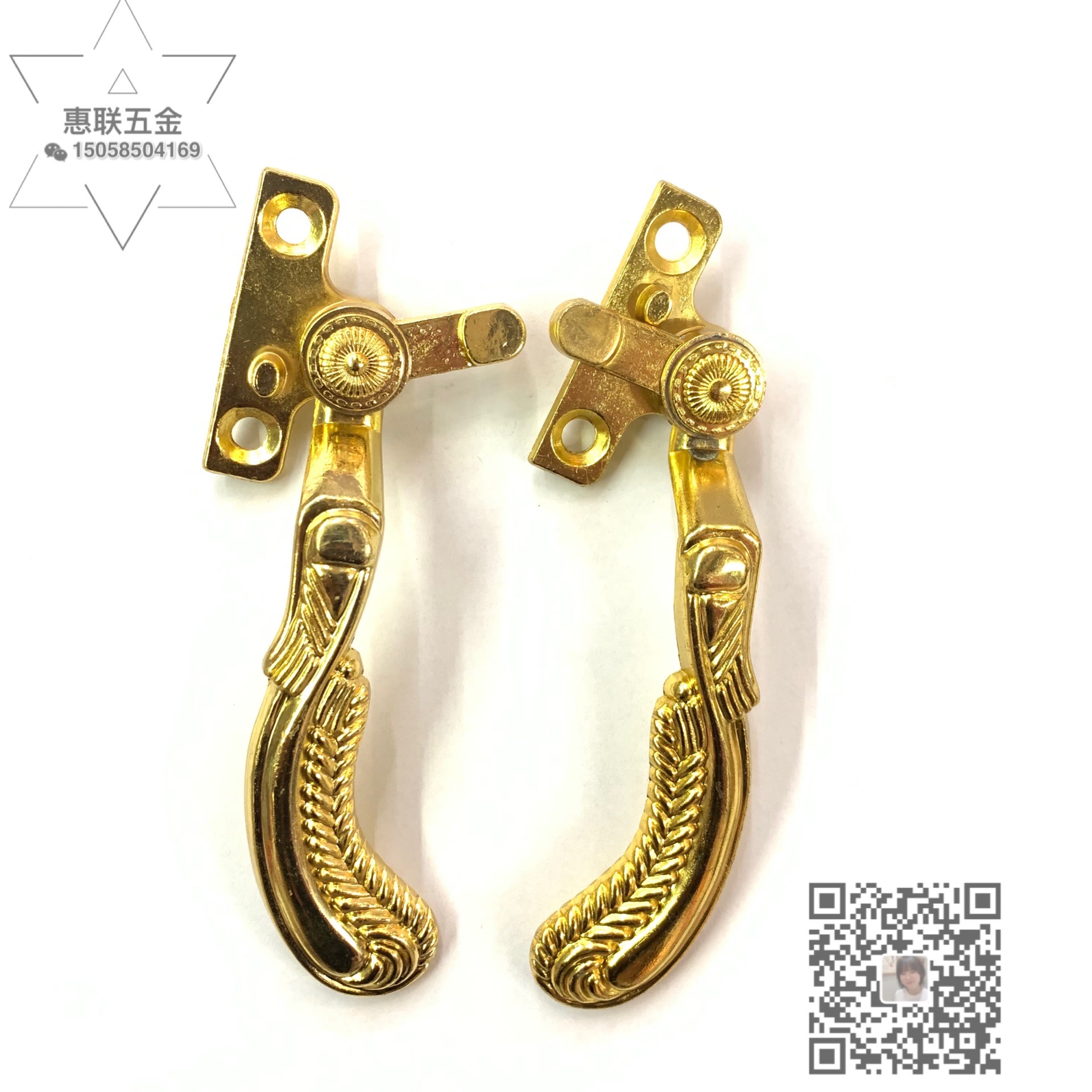 Shuzan zinc alloy pebble handle, door handle, color aluminum door and window, seven-character handle, lock, outward-sliding window, ice crack, European style details Picture