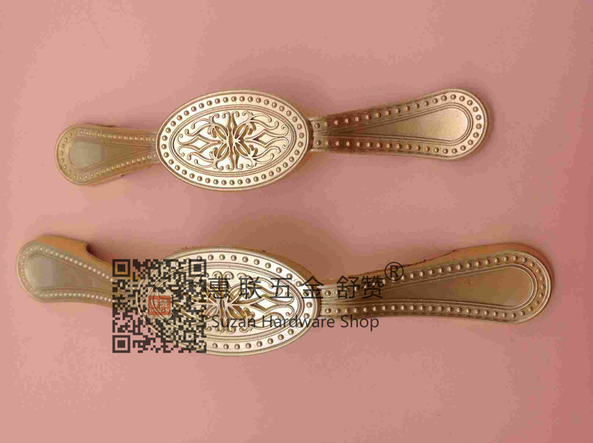 Shuzan antique pebble ice crack European-style cabinet door handle, modern and simple cabinet and wardrobe door hardware accessories, copper door handle Application Scenario