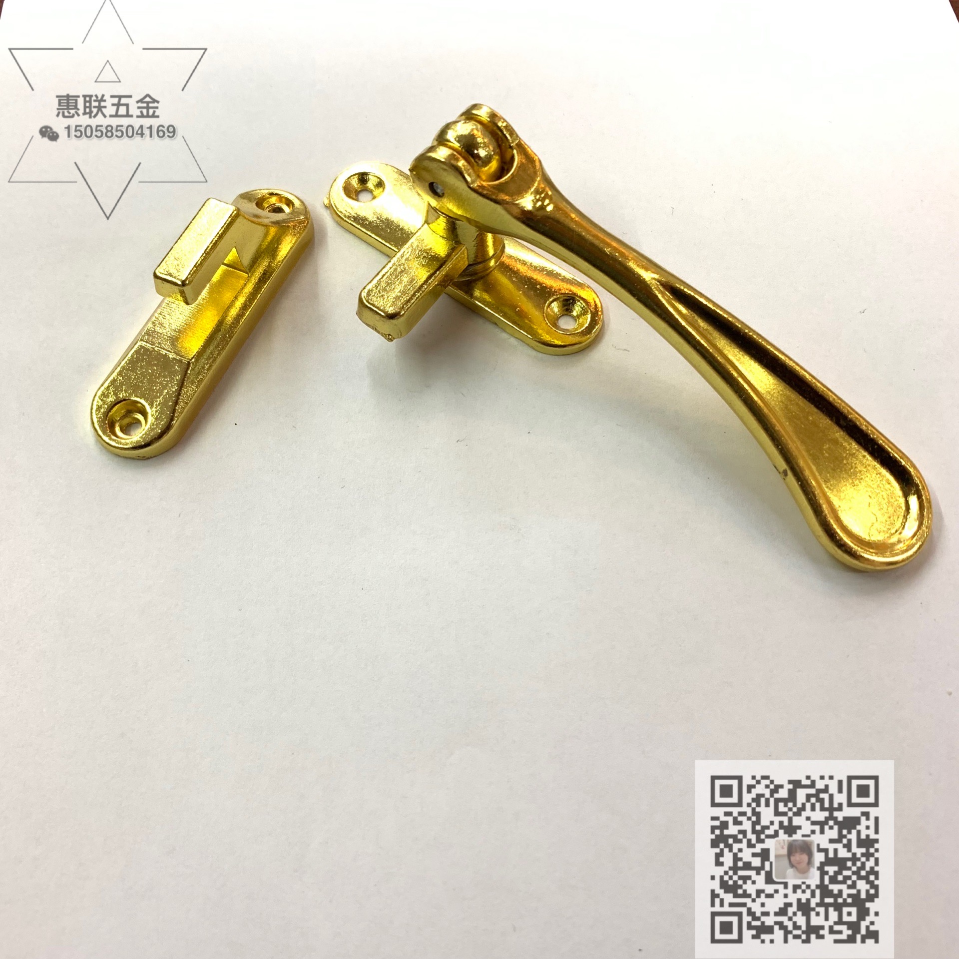 Shuzan zinc alloy pebble handle, door handle, color aluminum door and window, seven-character handle, lock, outward-sliding window, ice crack, European style Specification image