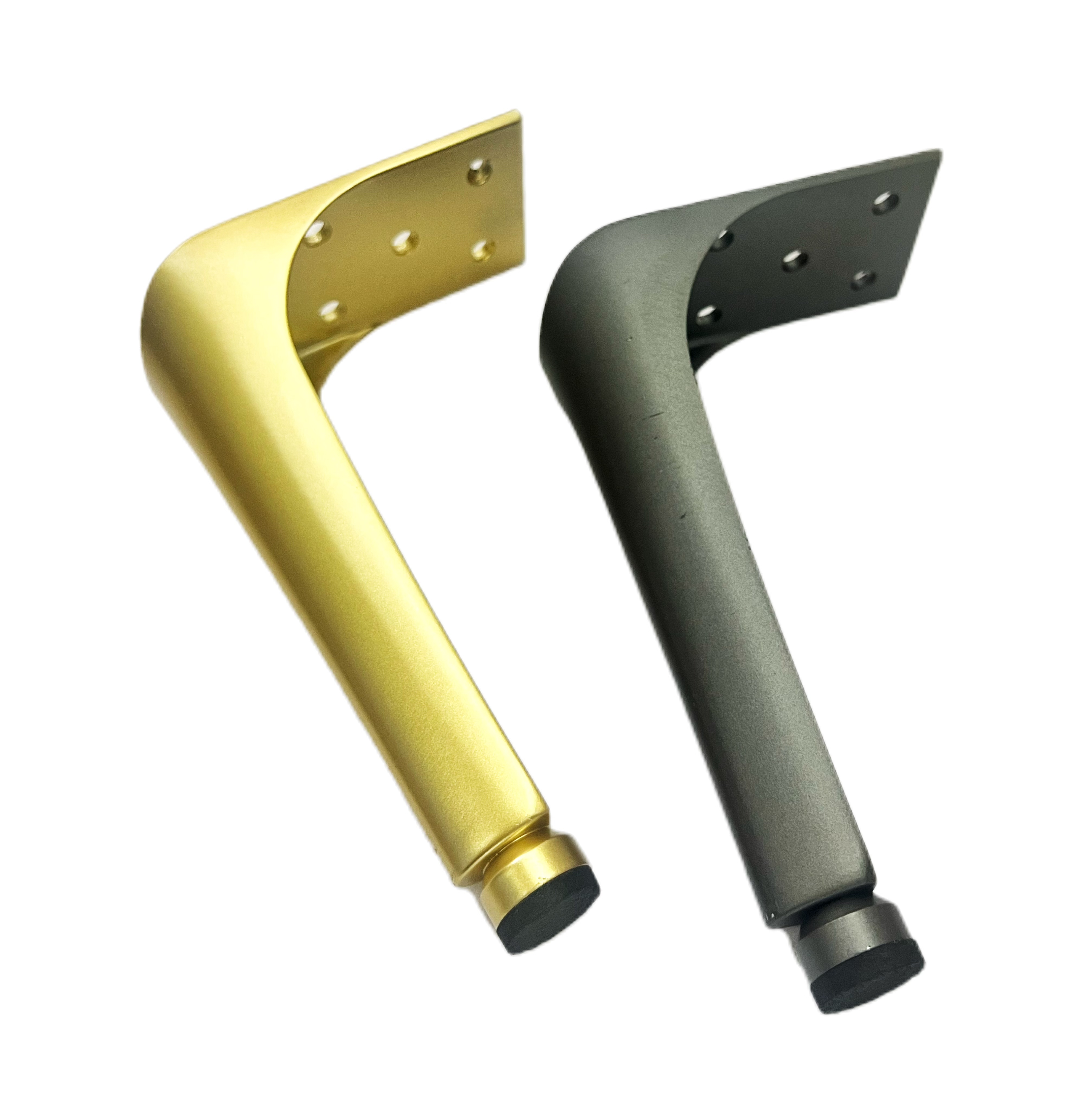 Shuzan luxurious inclined arc sofa legs, cabinet legs, hardware furniture legs, iron coffee table legs, TV cabinet legs, brand support legs, beautiful and stable, other bed types Specification image