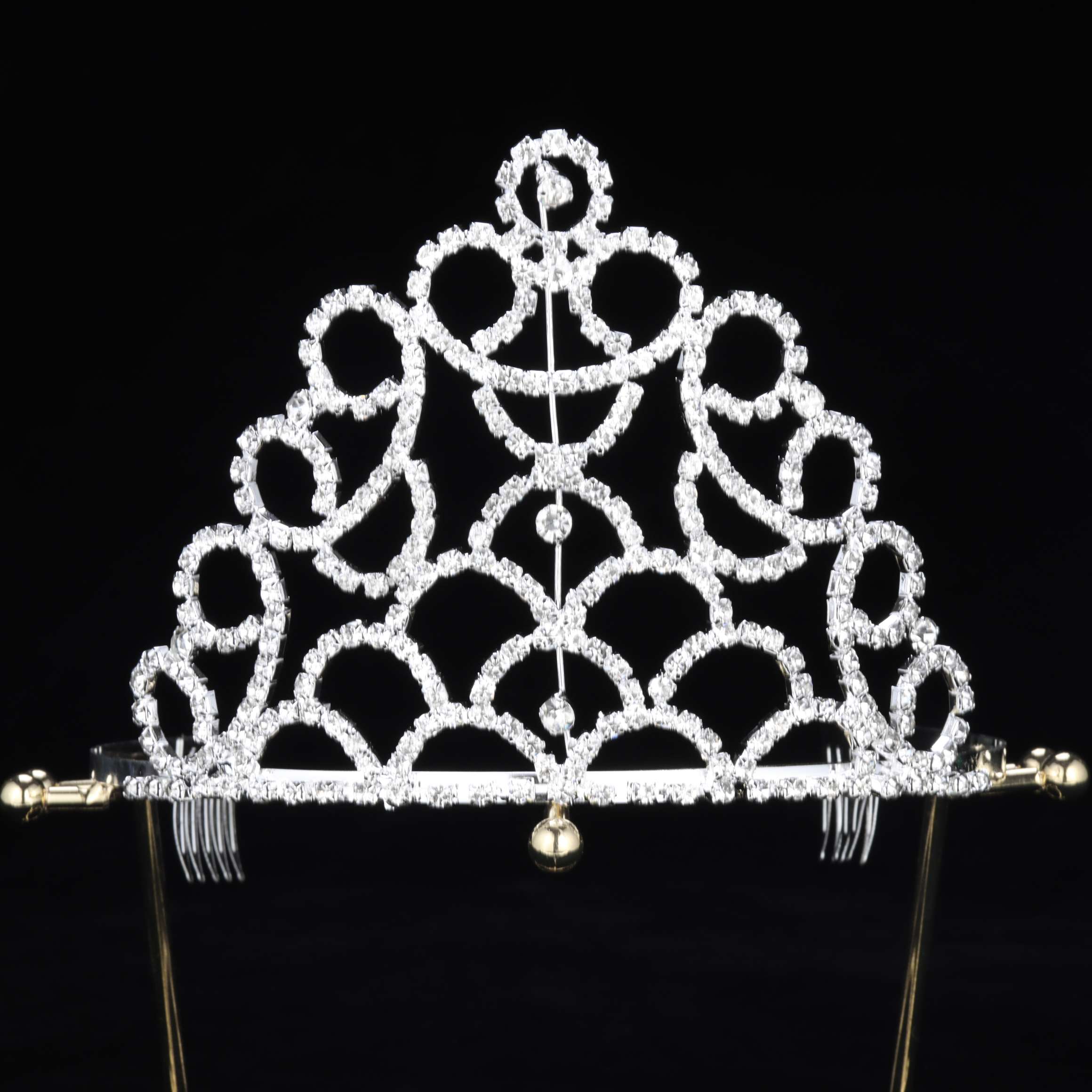 欧美婚礼手工爪链皇冠跨境爆款厂家直销优雅气质头饰新娘派对皇冠兴辉饰品004