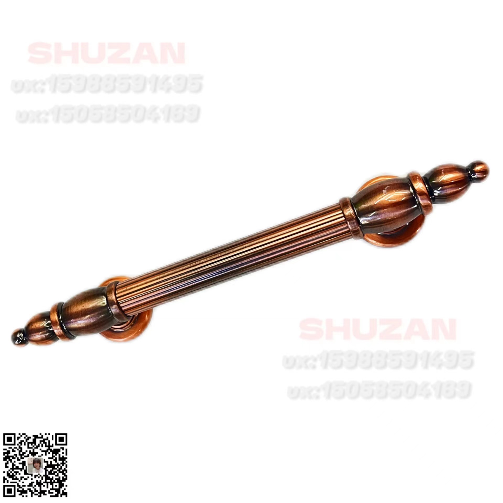Shuzan Ice Crack European-style retro pull handle light luxury aluminum door handle cabinet door hardware accessories can be customized to model 8801 details Picture