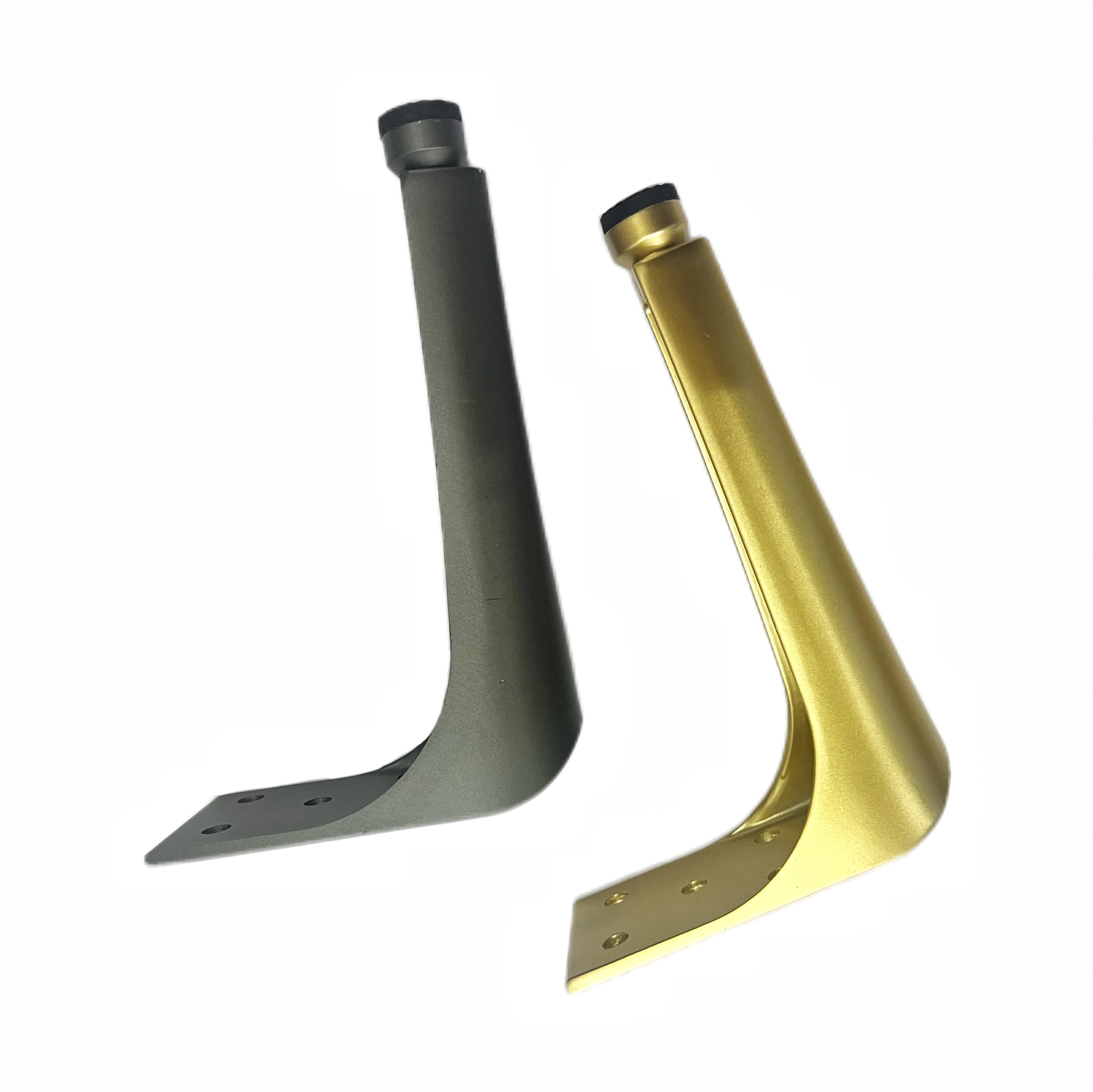 Shuzan luxurious inclined arc sofa legs, cabinet legs, hardware furniture legs, iron coffee table legs, TV cabinet legs, brand support legs, beautiful and stable, other bed types Application Scenario