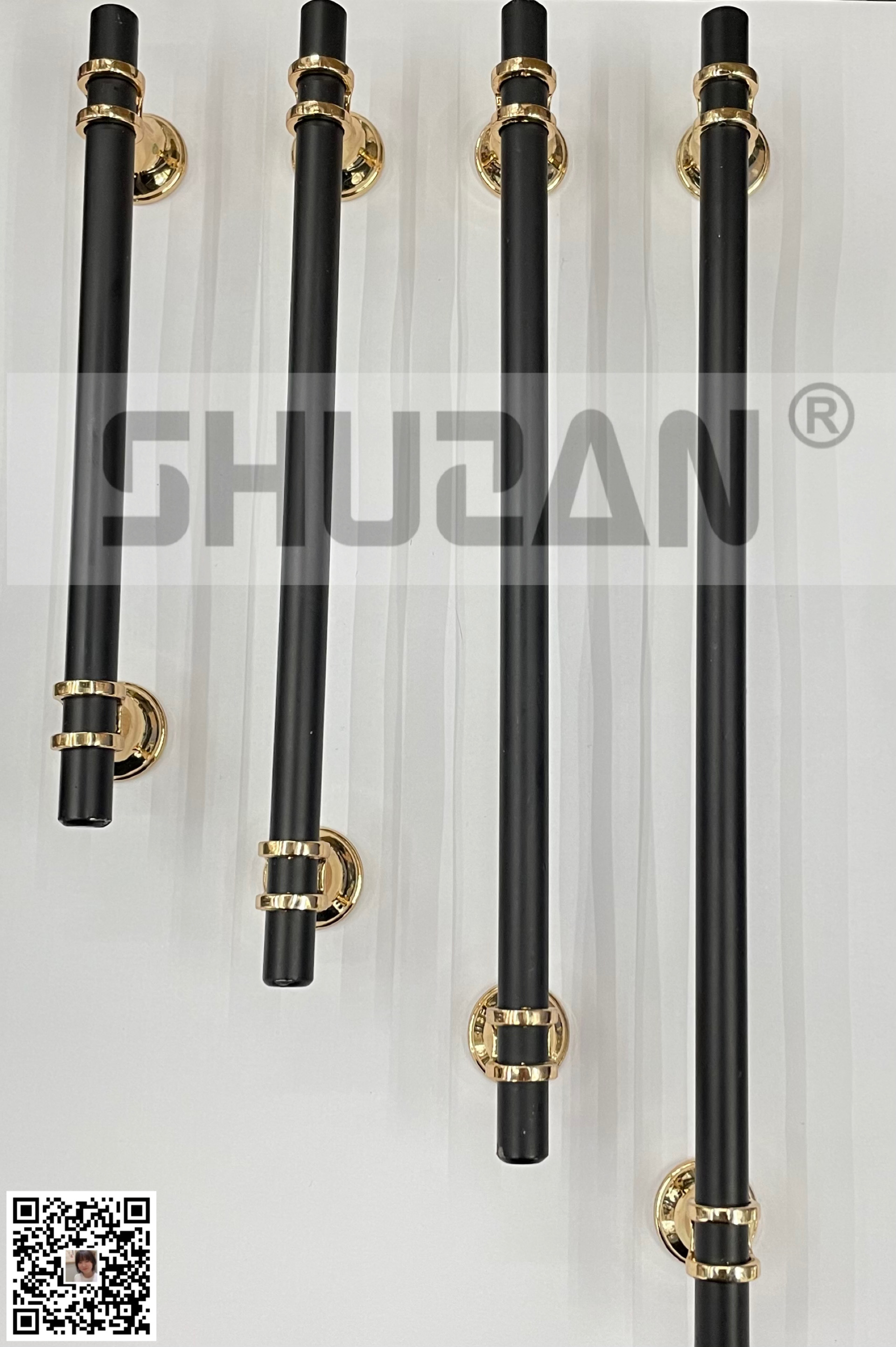 Shuzan T-shaped extended aluminum alloy handle, sliding door, cabinet door handle, furniture wardrobe, drawer door, hardware accessories, light luxury style