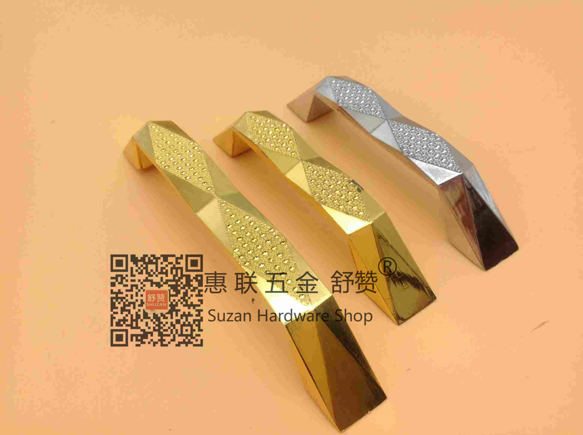 Shuzan Light Luxury aluminum golden cabinet handle door hardware accessories, pebble handle, customizable brand style Application Scenario