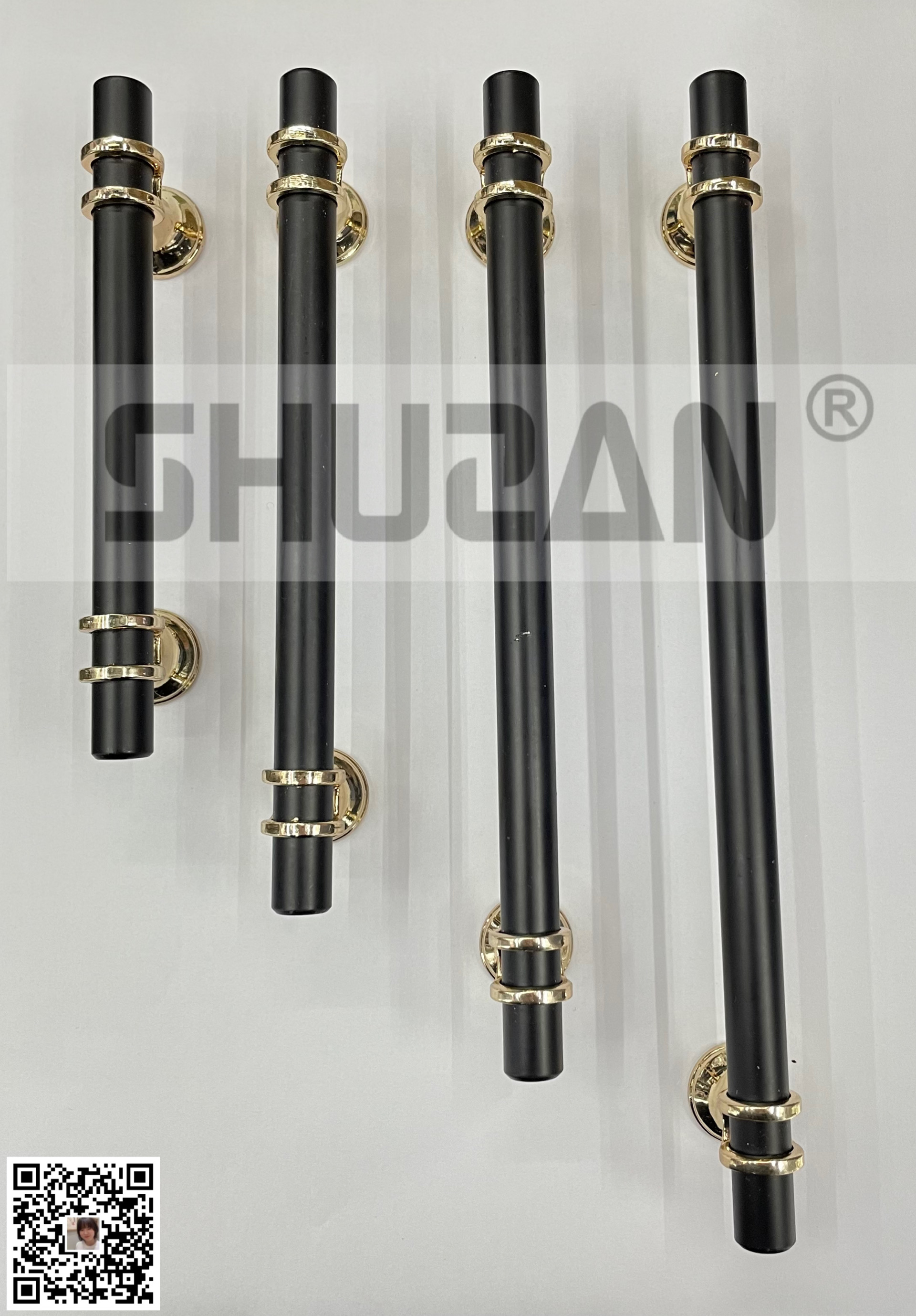 Shuzan T-shaped extended aluminum alloy handle, sliding door, cabinet door handle, furniture wardrobe, drawer door, hardware accessories, light luxury style Specification image