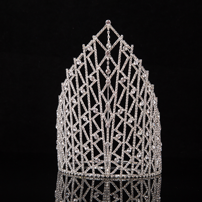 新款新娘皇冠闪亮大皇冠 水晶水钻精致奢华新娘饰品 bridal tiara图