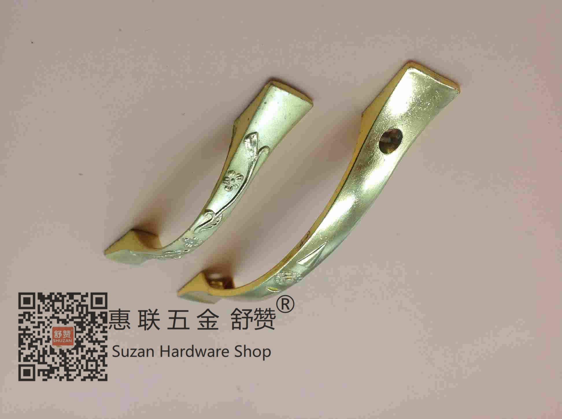 Shuzan open-hole zinc alloy handle, 304 material, cabinet exposed handle, cabinet door handle, industrial equipment box, machine tool handle, furniture handle Specification image