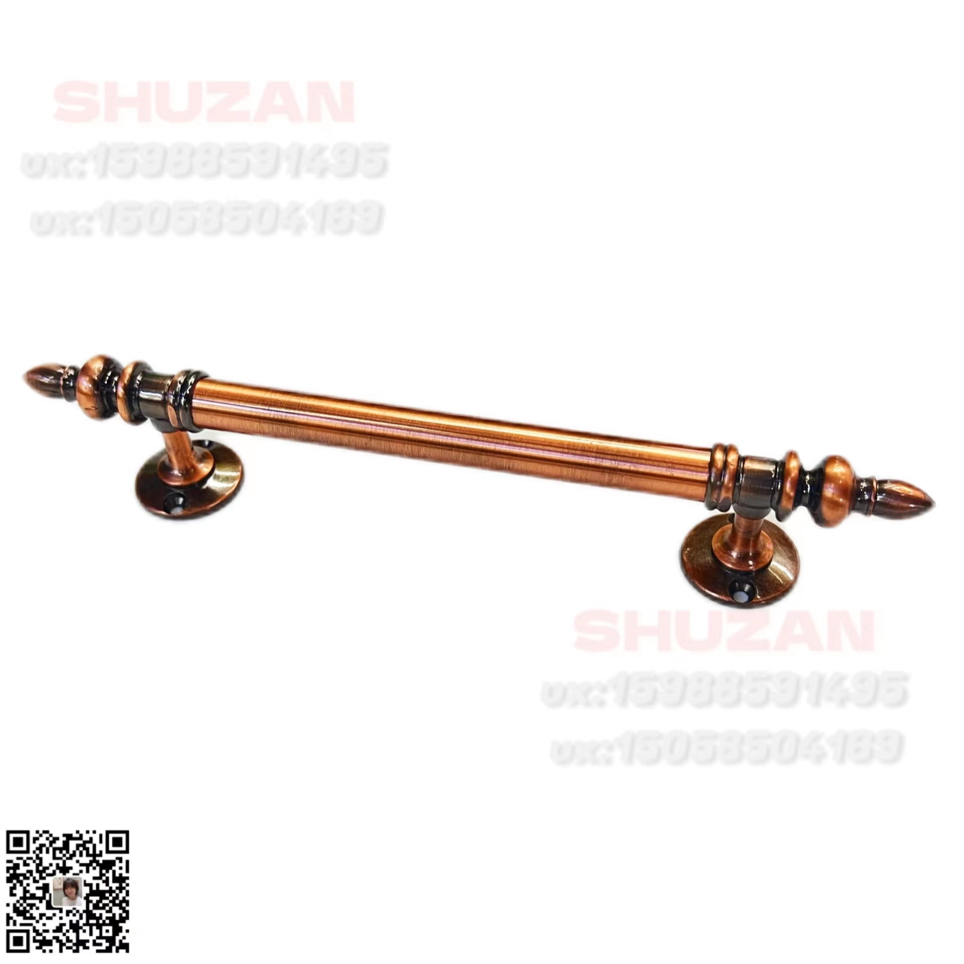 Shuzan Ice Crack European-style retro pull handle light luxury aluminum door handle cabinet door hardware accessories can be customized to model 8801 Item Picture