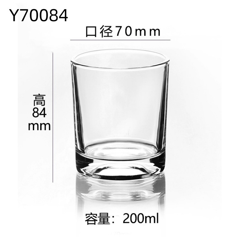 Creative glass water cups, breakfast milk cups, KTV whisky wine glasses, hotel toiletry cups in stock and wholesale