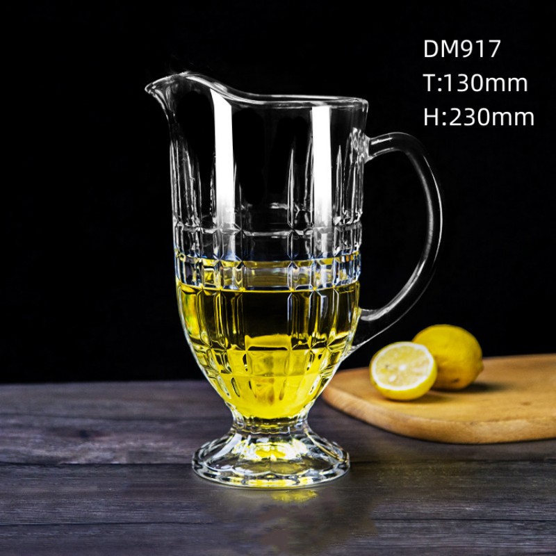    冷水壶玻璃耐高温凉水壶耐热防爆大容量泡茶壶套装家用凉白开水杯